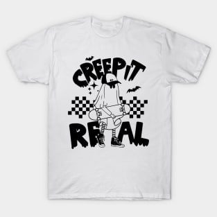 Creep It Real Ghost Skateboard T-Shirt